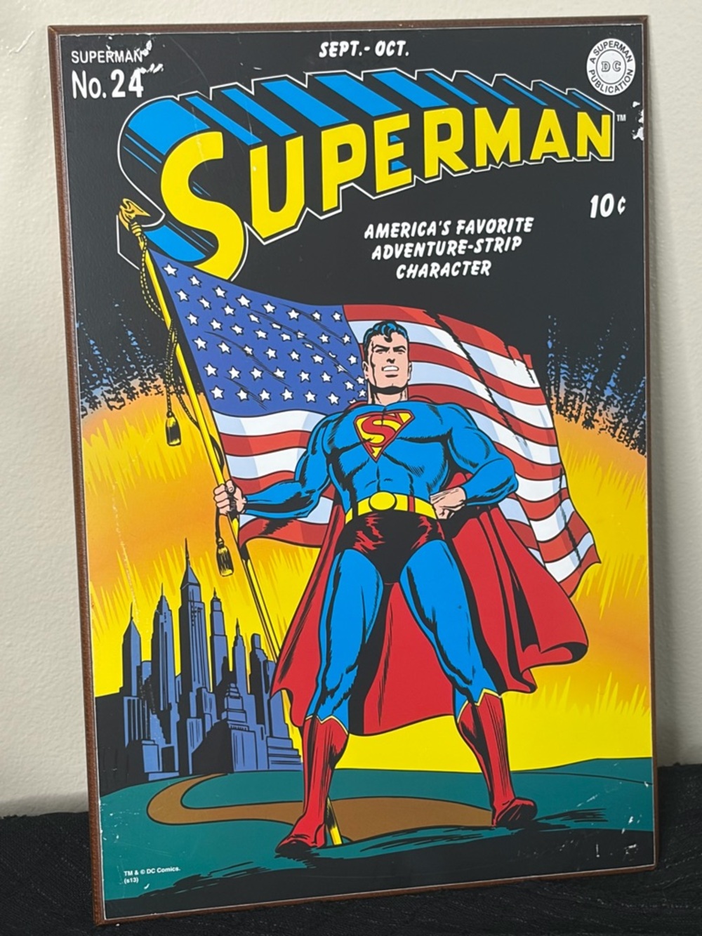 Vintage Style Superman Wall Art | DC Comics Patriotic Decor